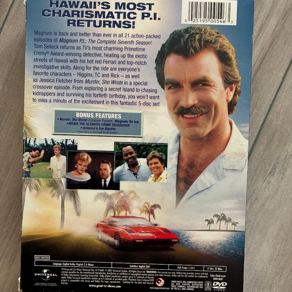 DVD Box Set: Magnum P.I. The Complete Seventh Season - Picture 2 of 2